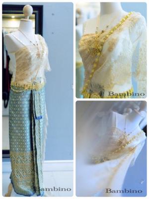 ชุดไทยเจ้าสาว ชุดไทยจักรพรรดิ์ เช่าที่แบมบี้ เวดดิ้ง ห้วยขวาง